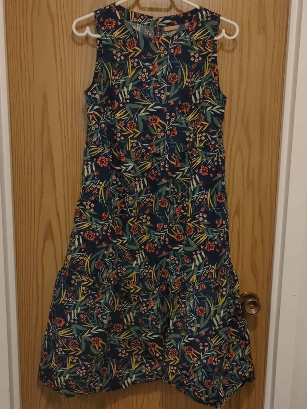 Floral Sleeveless Tiered Dress